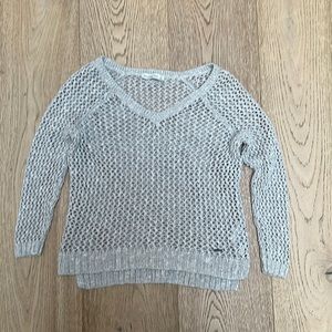 Fish net crochet sweater